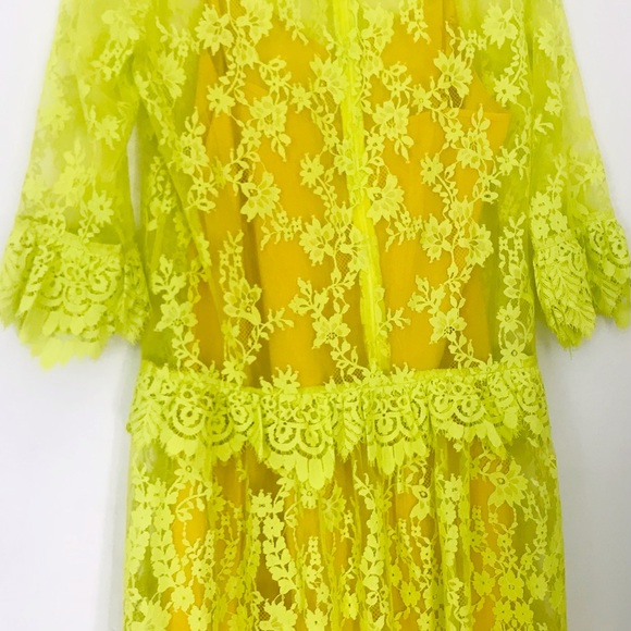 J CREW 🌹Three-quarter-sleeve Chantilly Lace Dress -size 6 never🌹 worn NWT - Picture 5 of 14
